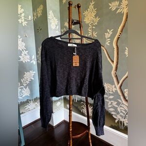 Natural Life cropped long sleeve shirt NWT